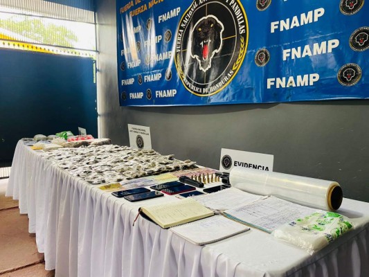 Dinero, drogas, armas y libretas contables decomisaron a 'El Pepo' y a 'El Camarón' en el Valle de Sula