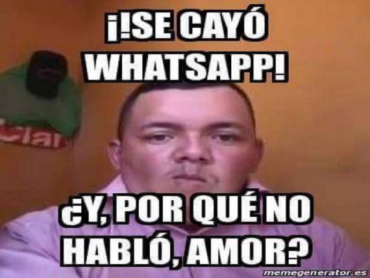 Caída de WhatsApp a nivel mundial genera ola de memes en Internet