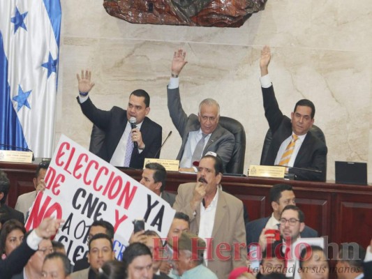 Así fue el zafarrancho de Libre en el Congreso Nacional por propuesta que pide continuidad de Batson en el TSE