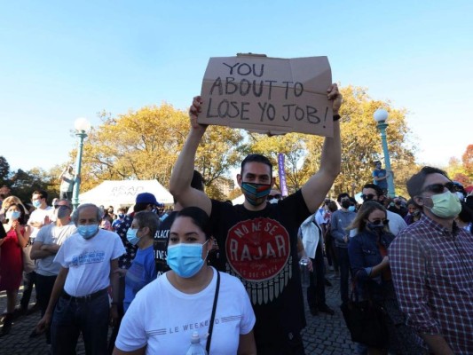 Nueva York salió a las calles a despedir a Donald Trump (FOTOS)