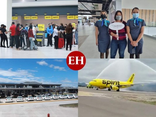 Expectación y algarabía: así fue la llegada del primer vuelo al aeropuerto de Palmerola