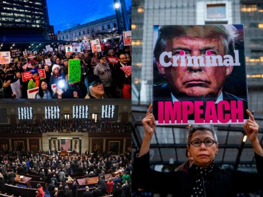 El ambiente en Estados Unidos tras aprobar juicio político a Donald Trump