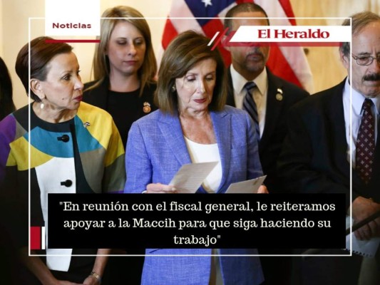 Las frases de Nancy Pelosi durante su visita a Honduras