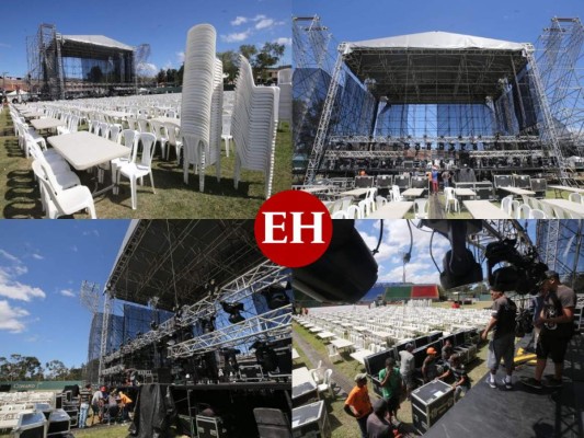 Desmontan escenario donde se presentaría Marco Antonio Solís en Tegucigalpa