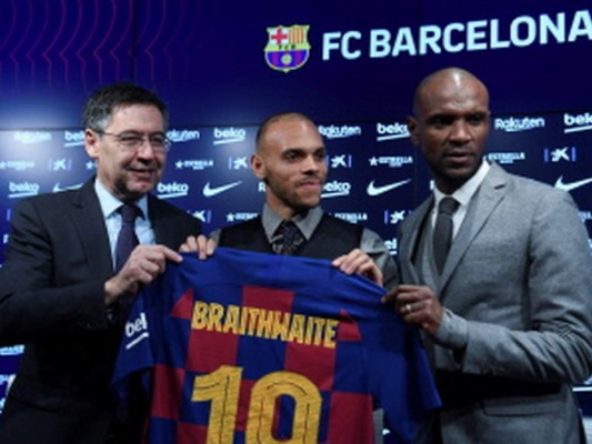 Fotos: Así fue la presentación de Martin Braithwaite en el Barcelona