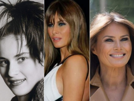 FOTOS: Los cambios físicos de Melania Trump, primera dama de Estados Unidos