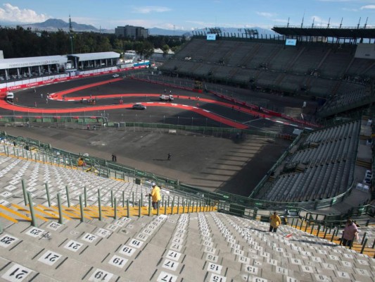 Primeras pruebas del Gran Premio de México de F1 en la Ciudad de México