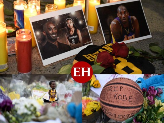 Llanto, flores y desconsuelo: fans rinden homenaje a Kobe Bryant (FOTOS)