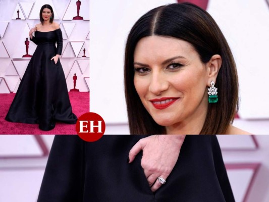 Laura Pausini deslumbra con elegante vestido en los Oscar 2021 (FOTOS)