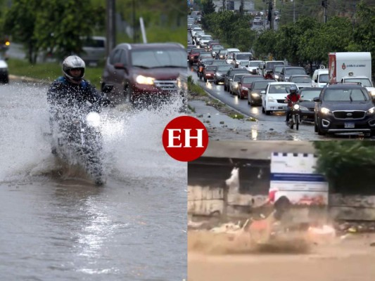 Calles bajo el agua y largas colas: lluvias dejan anegada la capital