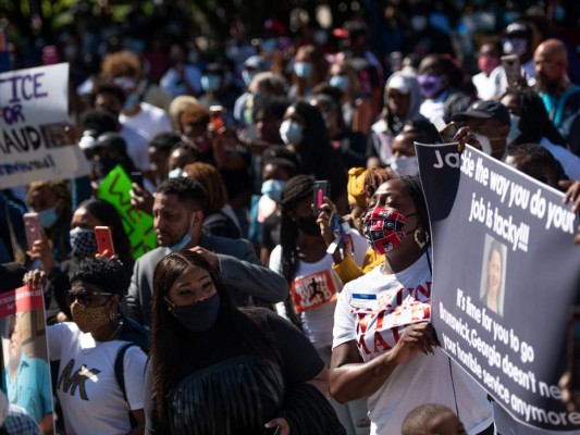 Las protestas en honor a Ahmaud Arbery, afroamericano asesinado en EEUU  