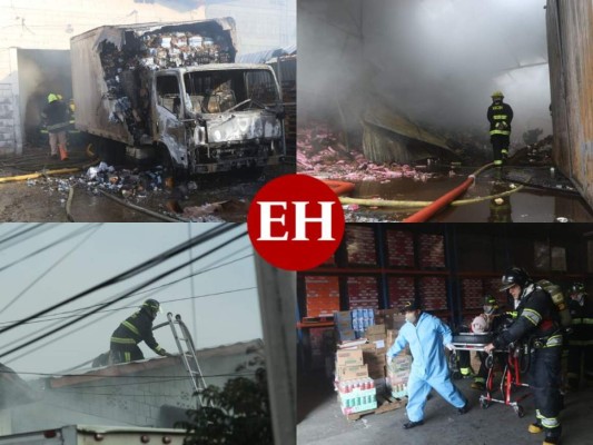 FOTOS: Pérdidas millonarias deja fuerte incendio en bodegas de Tegucigalpa