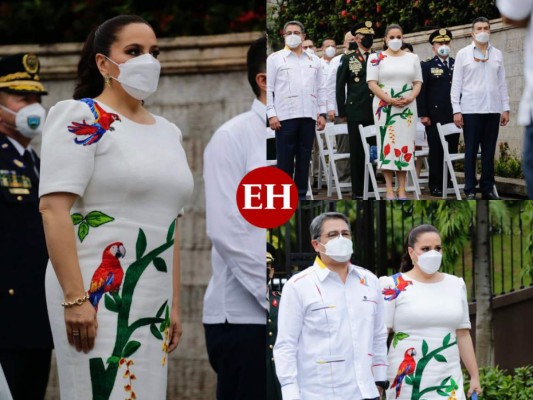 Trajes hechos por manos lencas lució la pareja presidencial de Honduras (FOTOS)