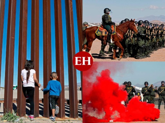 FOTOS: Así se prepara la patrulla fronteriza para detener a migrantes de la caravana