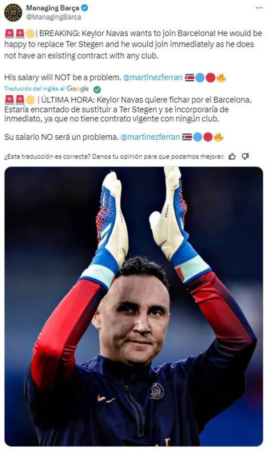 Keylor Navas interesa al FC Barcelona: Así reaccionó la prensa deportiva