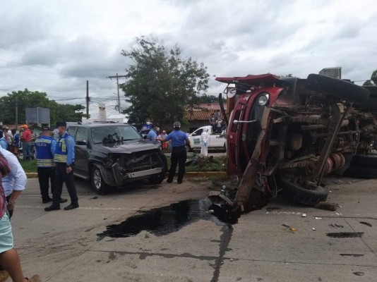 Las dramáticas imágenes de la brutal colisión en Choluteca