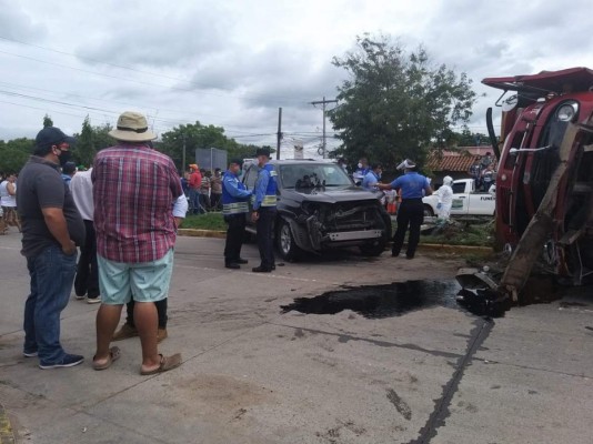 Las dramáticas imágenes de la brutal colisión en Choluteca