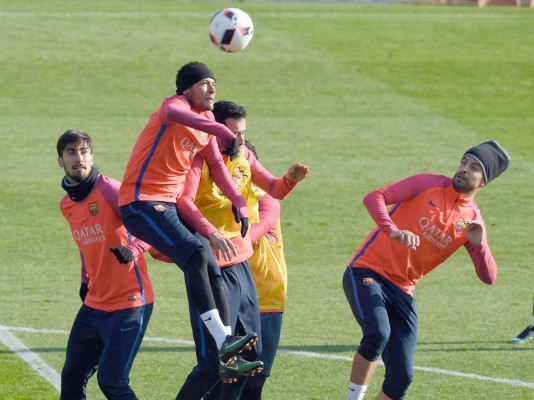 Así fue el entrenamiento del Azulgrana en el mini estadio en Barcelona