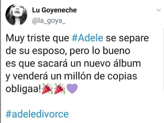 Memes sobre el divorcio de Adele y su esposo inundan las redes sociales