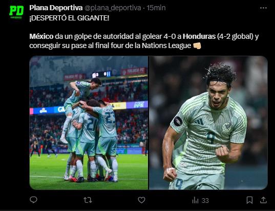 Así reaccionaron medios de México tras goleada a Honduras en Toluca