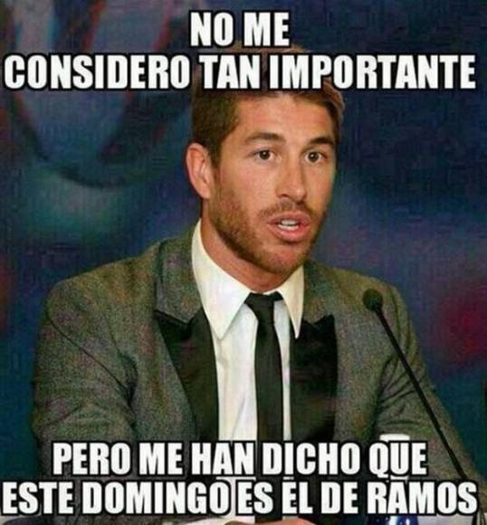 Sergio de Ramos, gran protagonista de memes en Domingo de Ramos