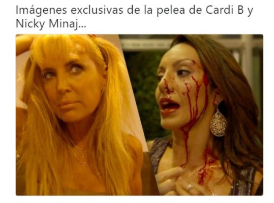 Los memes que dejó la pelea entre Cardi B y Nicky Minaj tras una fiesta