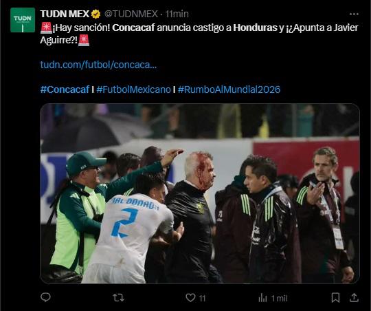 Lo que dicen los medios mexicanos tras castigo a Honduras por agresión a Javier Aguirre