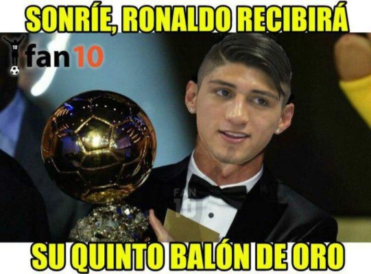 Los mejores memes que nos dejó el quinto Balón de Oro para Cristiano Ronaldo