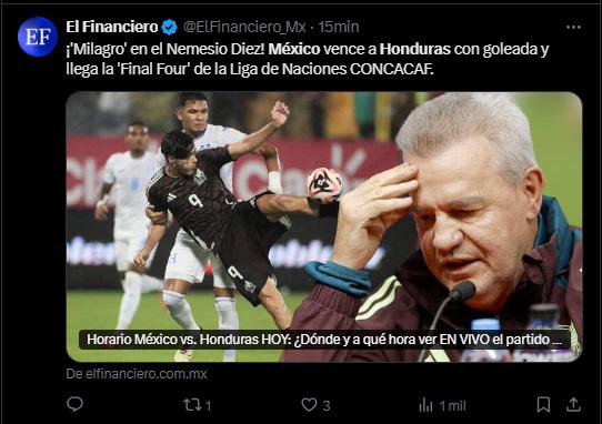 Así reaccionaron medios de México tras goleada a Honduras en Toluca