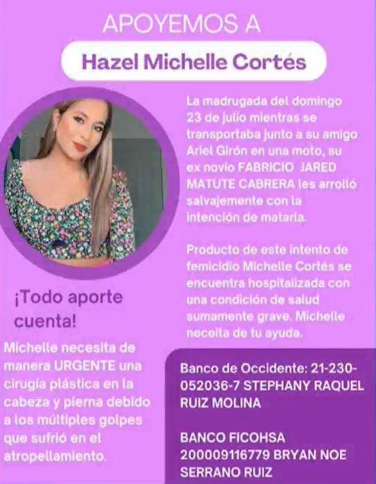 Hazel Cortés pide apoyo para urgentes cirugías luego de sufrir brutal agresión de exnovio