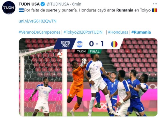 Prensa internacional cataloga de 'infortunada' la derrota de Honduras ante Rumania