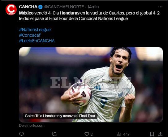 Así reaccionaron medios de México tras goleada a Honduras en Toluca