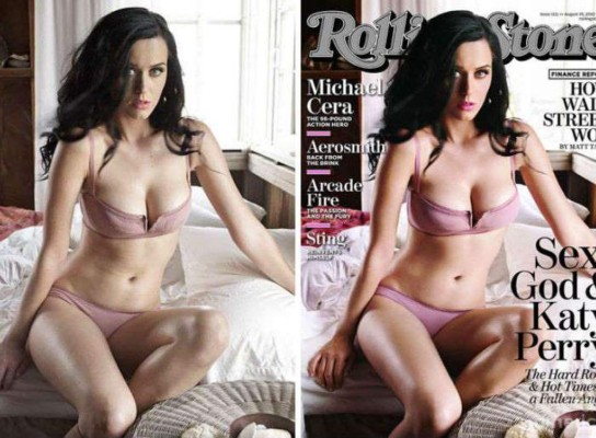 10 celebridades antes y después del Photoshop