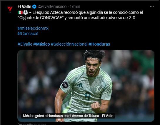 Así reaccionaron medios de México tras goleada a Honduras en Toluca