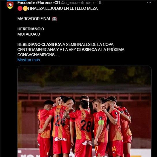 Esto dicen medios de Costa Rica tras eliminación de Herediano a Motagua