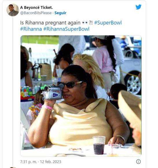 Los mejores memes que dejó el embarazo de Rihanna en el Super Bowl