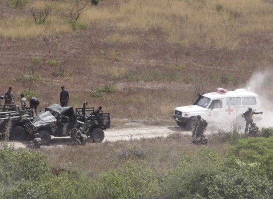 Así se accidentaron militares durante maniobras de aniversario