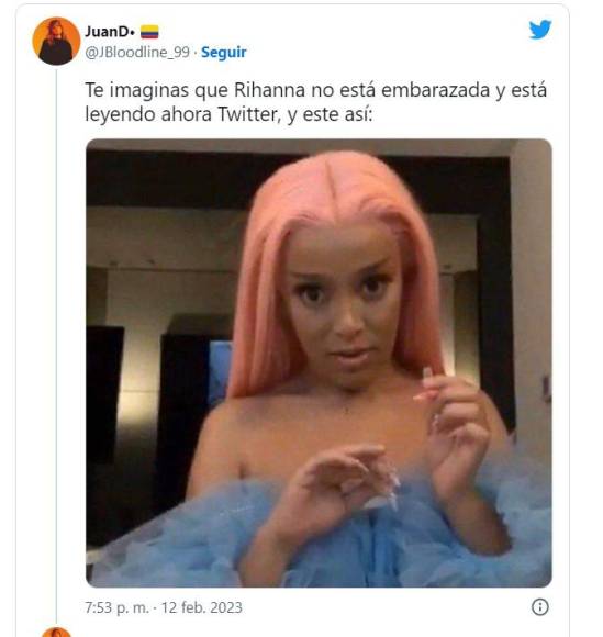 Los mejores memes que dejó el embarazo de Rihanna en el Super Bowl