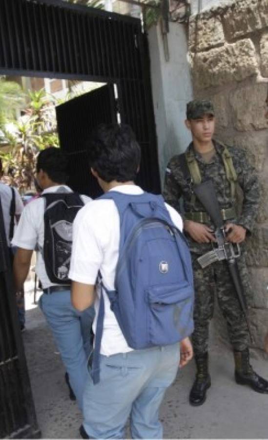 Inédita militarización de centros educativos