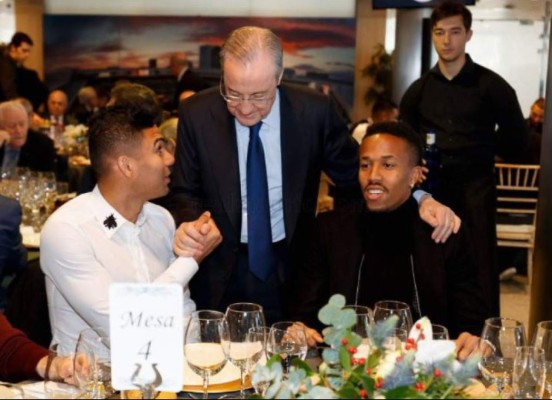 FOTOS: Así fue la exclusiva cena navideña del Real Madrid en el Santiago Bernabéu