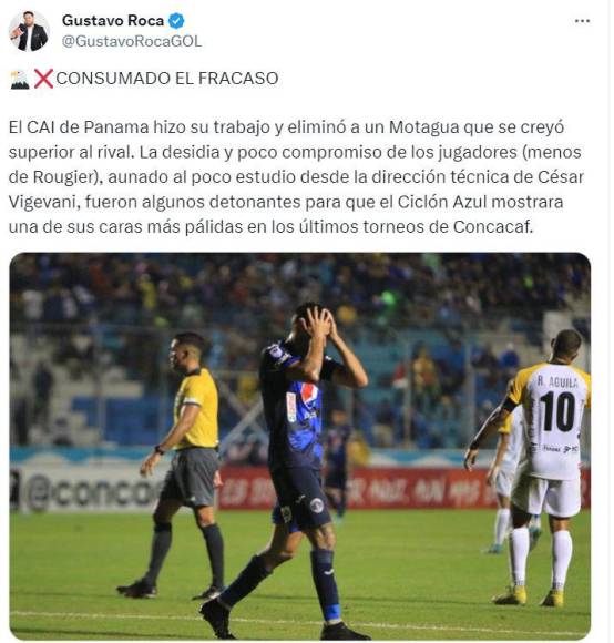 ”Es un fracaso”, “no compitió”, “Panamá está mejor”: prensa hondureña reacciona a eliminación del Motagua