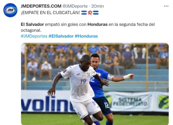 Prensa internacional resalta empate entre Honduras y El Salvador en el Cuscatlán