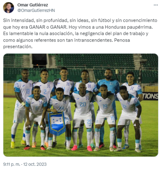 ”Penoso”, “conformistas”, “no estamos para competir”: prensa deportiva arremete contra Honduras tras empate ante Cuba