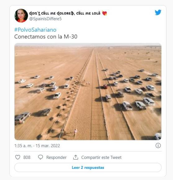 Los mejores memes que dejó el paso del polvo del Sahara sobre España