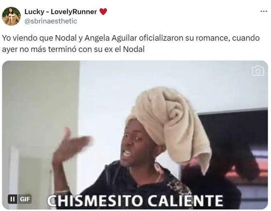 Los memes del beso entre Christian Nodal y Ángela Aguilar