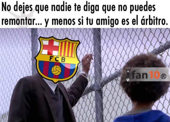 Los memes del partido Barcelona 6-1 PSG en la fase de octavos de la Champions