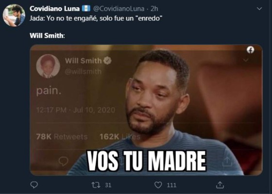 ¡Fanáticos destrozados! Los memes que dejó la infidelidad de la esposa de Will Smith