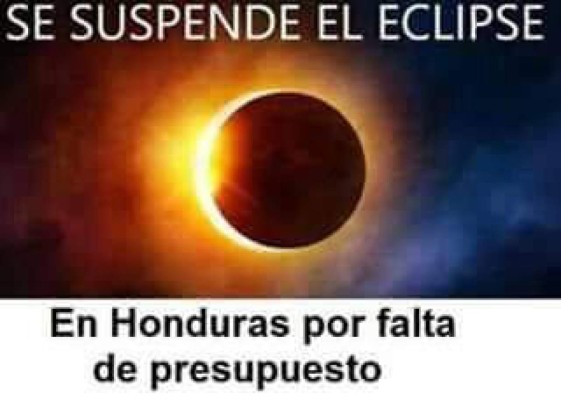 Honduras no pudo ver bien el eclipse solar, pero los memes inundaron las redes