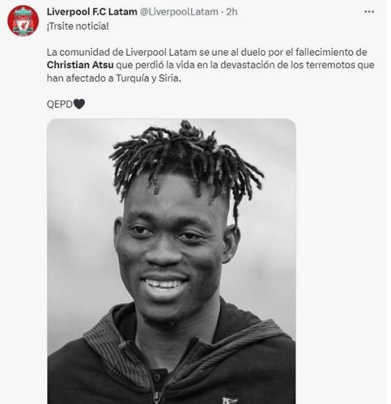 Minutos de silencio y homenaje, el mundo dice adiós a Christian Atsu hallado muerto tras sismo