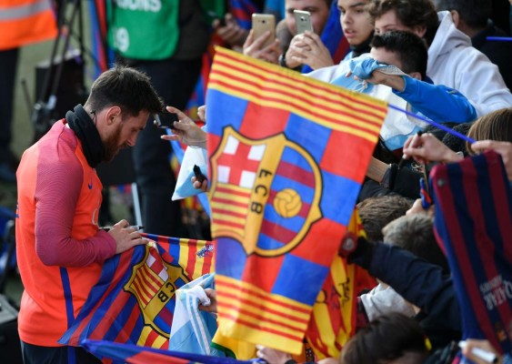 Así fue el entrenamiento del Azulgrana en el mini estadio en Barcelona